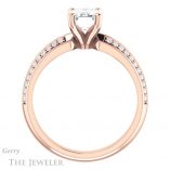 Emerald Cut Forever Brilliant Moissanite Engagement Ring #GTJ1136-emerald-fb-r