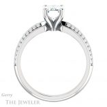 Emerald Cut Forever Brilliant Moissanite Engagement Ring #GTJ1136-emerald-fb-w