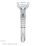 Emerald Cut Forever Brilliant Moissanite Engagement Ring #GTJ1136-emerald-fb-w