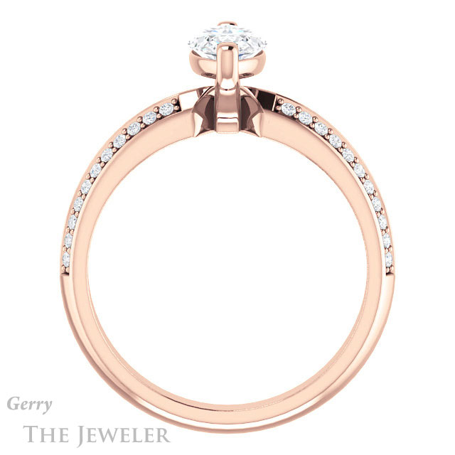 Marquise Cut Forever Brilliant Moissanite Engagement Ring #GTJ1136-marquise-fb-r