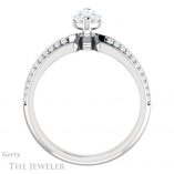Marquise Cut Forever One Moissanite Engagement Ring #GTJ1136-marquise-fb-w 2 Marquise Cut Forever Brilliant Moissanite Engagement Ring #GTJ1136-marquise-fb-w