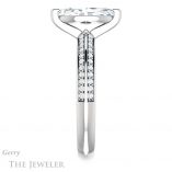 Marquise Cut Forever One Moissanite Engagement Ring #GTJ1136-marquise-fb-w 3 Marquise Cut Forever Brilliant Moissanite Engagement Ring #GTJ1136-marquise-fb-w