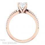Oval Shaped Forever One Moissanite Engagement Ring #GTJ1136-oval-fo-r