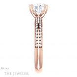 Oval Shaped Forever One Moissanite Engagement Ring #GTJ1136-oval-fo-r
