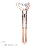 Pear Shaped Forever Brilliant Moissanite Engagement Ring #GTJ1136-pear-fb-r
