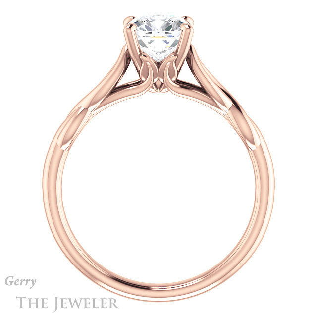 Cushion Cut Forever One Moissanite Engagement Ring #GTJ1137-cushion-fo-r