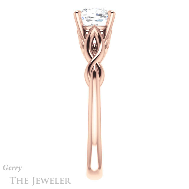 Cushion Cut Forever One Moissanite Engagement Ring #GTJ1137-cushion-fo-r 3 Cushion Cut Forever One Moissanite Engagement Ring #GTJ1137-cushion-fo-r