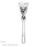 Cushion Cut Forever One Moissanite Engagement Ring #GTJ1137-cushion-fo-w 3 Cushion Cut Forever One Moissanite Engagement Ring #GTJ1137-cushion-fo-w