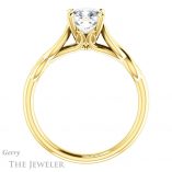 Cushion Cut Forever One Moissanite Engagement Ring #GTJ1137-cushion-fo-y 2 Cushion Cut Forever One Moissanite Engagement Ring #GTJ1137-cushion-fo-y