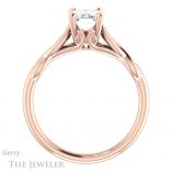 Emerald Cut Forever Brilliant Moissanite Engagement Ring #GTJ1137-emerald-fb-r