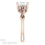 Emerald Cut Forever Brilliant Moissanite Engagement Ring #GTJ1137-emerald-fb-r