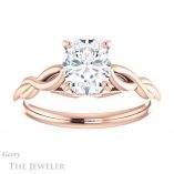 Oval Shaped Forever One Moissanite Engagement Ring #GTJ1137-oval-fo-r 1 Oval Shaped Forever One Moissanite Engagement Ring #GTJ1137-oval-fo-r