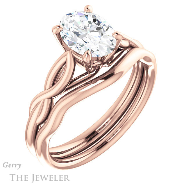 Oval Shaped Forever One Moissanite Engagement Ring #GTJ1137-oval-fo-r 6 Oval Shaped Forever One Moissanite Engagement Ring #GTJ1137-oval-fo-r