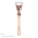 Round Cut Forever One Moissanite Engagement Ring #GTJ1137-round-fo-r 3 Round Cut Forever One Moissanite Engagement Ring #GTJ1137-round-fo-r