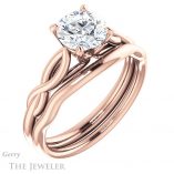 Round Cut Forever One Moissanite Engagement Ring #GTJ1137-round-fo-r 6 Round Cut Forever One Moissanite Engagement Ring #GTJ1137-round-fo-r