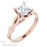 Princess Cut Forever One Moissanite Engagement Ring #GTJ1137-square-fo-r 4 Princess Cut Forever One Moissanite Engagement Ring #GTJ1137-square-fo-r