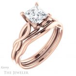 Princess Cut Forever One Moissanite Engagement Ring #GTJ1137-square-fo-r 6 Princess Cut Forever One Moissanite Engagement Ring #GTJ1137-square-fo-r