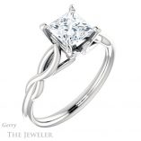 Princess Cut Forever One Moissanite Engagement Ring #GTJ1137-square-fo-w 4 Princess Cut Forever One Moissanite Engagement Ring #GTJ1137-square-fo-w