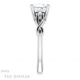 Princess Cut Forever One Moissanite Engagement Ring #GTJ1137-square-fo-w 3 Princess Cut Forever One Moissanite Engagement Ring #GTJ1137-square-fo-w