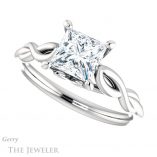 Princess Cut Forever One Moissanite Engagement Ring #GTJ1137-square-fo-w 5 Princess Cut Forever One Moissanite Engagement Ring #GTJ1137-square-fo-w
