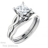 Princess Cut Forever One Moissanite Engagement Ring #GTJ1137-square-fo-w 6 Princess Cut Forever One Moissanite Engagement Ring #GTJ1137-square-fo-w
