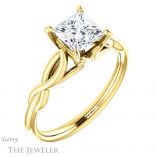 Princess Cut Forever One Moissanite Engagement Ring #GTJ1137-square-fo-y 4 Princess Cut Forever One Moissanite Engagement Ring #GTJ1137-square-fo-y