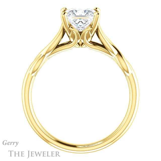 Princess Cut Forever One Moissanite Engagement Ring #GTJ1137-square-fo-y 2 Princess Cut Forever One Moissanite Engagement Ring #GTJ1137-square-fo-y