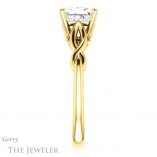 Princess Cut Forever One Moissanite Engagement Ring #GTJ1137-square-fo-y 3 Princess Cut Forever One Moissanite Engagement Ring #GTJ1137-square-fo-y