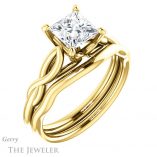 Princess Cut Forever One Moissanite Engagement Ring #GTJ1137-square-fo-y 6 Princess Cut Forever One Moissanite Engagement Ring #GTJ1137-square-fo-y
