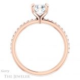 Cushion Cut Forever One Moissanite Engagement Ring #GTJ1138-cushion-fo-r 2 Cushion Cut Forever One Moissanite Engagement Ring #GTJ1138-cushion-fo-r