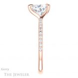 Heart Shaped Forever One Moissanite Engagement Ring #GTJ1138-heart-fb-r 3 Heart Shaped Forever Brilliant Moissanite Engagement Ring #GTJ1138-heart-fb-r