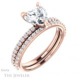 Heart Shaped Forever One Moissanite Engagement Ring #GTJ1138-heart-fb-r 6 Heart Shaped Forever Brilliant Moissanite Engagement Ring #GTJ1138-heart-fb-r