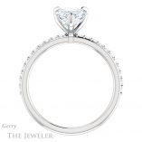 Heart Shaped Forever One Moissanite Engagement Ring #GTJ1138-heart-fb-w 2 Heart Shaped Forever Brilliant Moissanite Engagement Ring #GTJ1138-heart-fb-w