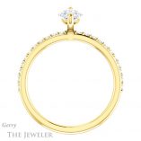 Marquise Cut Forever Brilliant Moissanite Engagement Ring #GTJ1138-marquise-fb-y