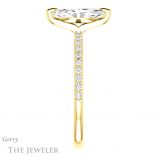 Marquise Cut Forever Brilliant Moissanite Engagement Ring #GTJ1138-marquise-fb-y
