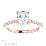 Oval Shaped Forever One Moissanite Engagement Ring #GTJ1138-oval-fo-r 1 Oval Shaped Forever One Moissanite Engagement Ring #GTJ1138-oval-fo-r