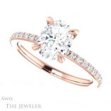 Oval Shaped Forever One Moissanite Engagement Ring #GTJ1138-oval-fo-r 5 Oval Shaped Forever One Moissanite Engagement Ring #GTJ1138-oval-fo-r
