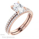 Oval Shaped Forever One Moissanite Engagement Ring #GTJ1138-oval-fo-r 6 Oval Shaped Forever One Moissanite Engagement Ring #GTJ1138-oval-fo-r