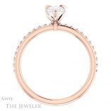 Pear Shaped Forever Brilliant Moissanite Engagement Ring #GTJ1138-pear-fb-r