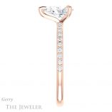 Pear Shaped Forever Brilliant Moissanite Engagement Ring #GTJ1138-pear-fb-r