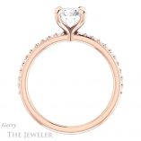 Round Cut Forever One Moissanite Engagement Ring #GTJ1138-round-fo-r 2 Round Cut Forever One Moissanite Engagement Ring #GTJ1138-round-fo-r