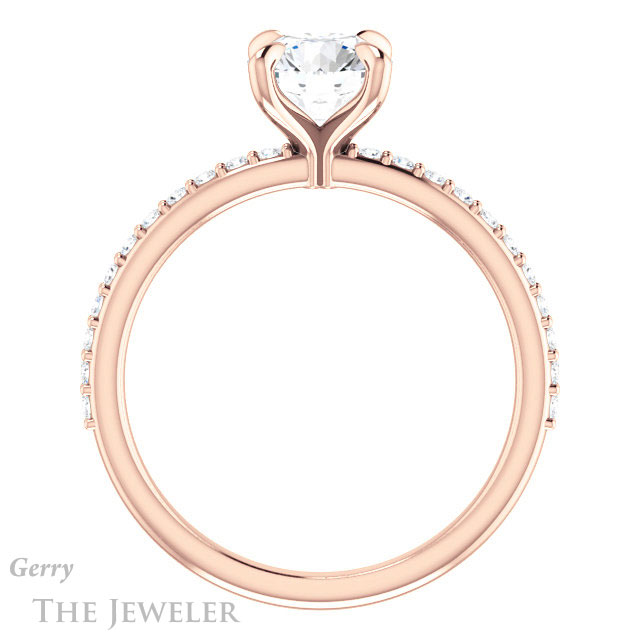 Round Cut Forever One Moissanite Engagement Ring #GTJ1138-round-fo-r 2 Round Cut Forever One Moissanite Engagement Ring #GTJ1138-round-fo-r