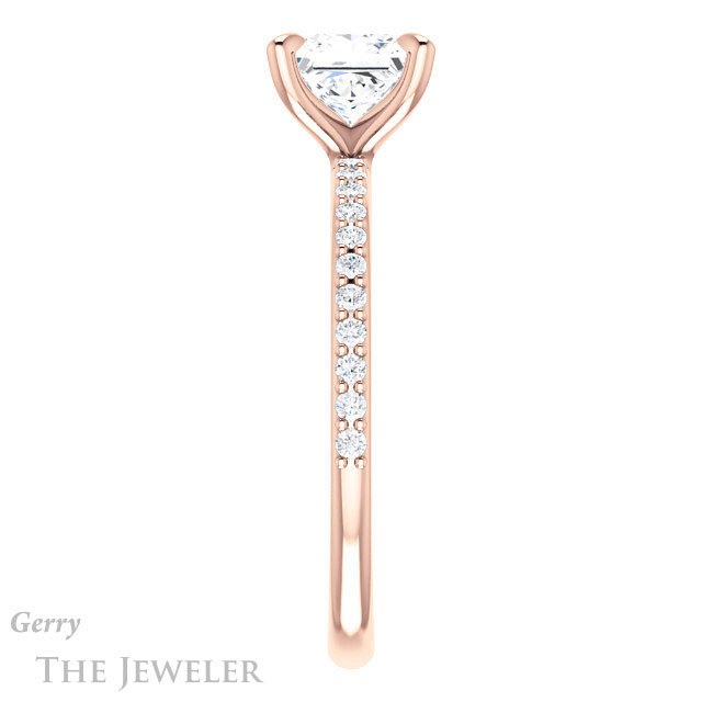 Princess Cut Forever One Moissanite Engagement Ring #GTJ1138-square-fo-r 3 Princess Cut Forever One Moissanite Engagement Ring #GTJ1138-square-fo-r