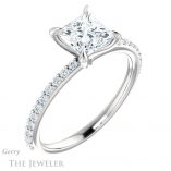 Princess Cut Forever One Moissanite Engagement Ring #GTJ1138-square-fo-w 4 Princess Cut Forever One Moissanite Engagement Ring #GTJ1138-square-fo-w