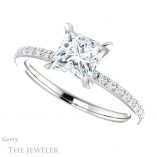 Princess Cut Forever One Moissanite Engagement Ring #GTJ1138-square-fo-w 5 Princess Cut Forever One Moissanite Engagement Ring #GTJ1138-square-fo-w