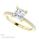 Princess Cut Forever One Moissanite Engagement Ring #GTJ1138-square-fo-y 5 Princess Cut Forever One Moissanite Engagement Ring #GTJ1138-square-fo-y