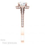 Cushion Cut Forever One Moissanite Engagement Ring #GTJ1140-cushion-fo-r 3 Cushion Cut Forever One Moissanite Engagement Ring #GTJ1140-cushion-fo-r