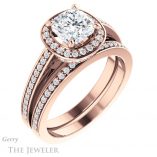 Cushion Cut Forever One Moissanite Engagement Ring #GTJ1140-cushion-fo-r 6 Cushion Cut Forever One Moissanite Engagement Ring #GTJ1140-cushion-fo-r