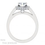 Cushion Cut Forever One Moissanite Engagement Ring #GTJ1140-cushion-fo-w