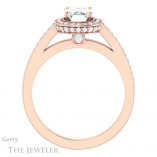 Emerald Cut Forever One Moissanite Engagement Ring #GTJ1140-emerald-fb-r 2 Emerald Cut Forever Brilliant Moissanite Engagement Ring #GTJ1140-emerald-fb-r